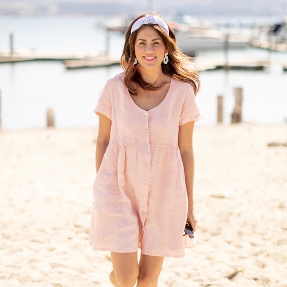 Jillian Harris x Priv Hamptons Linen Dress - Picture 1 of 6